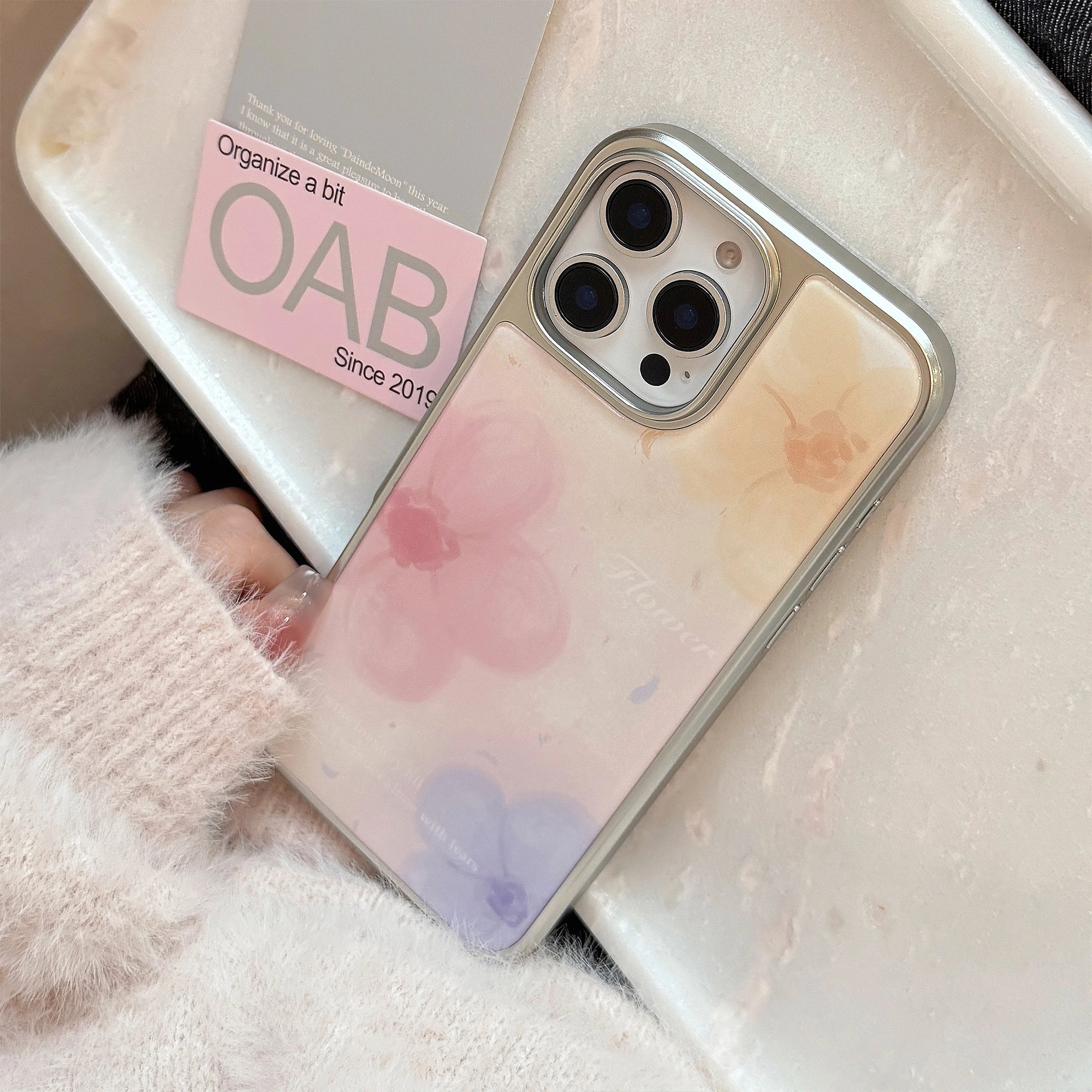 Watercolor Trio Flowers - iPhone Case